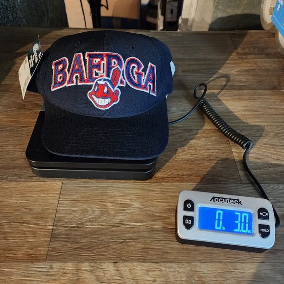 Cleveland Indians Carlos Baerga Starter SnapBack Hat Blue Embroidered NWT - Picture 12 of 12